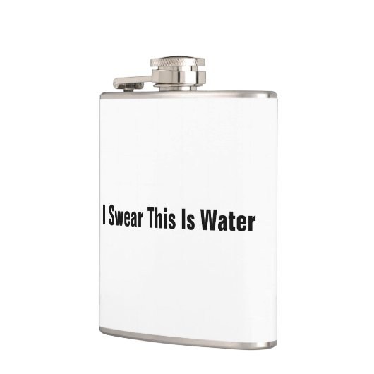Ik zweer dat dit water is heupfles (Links)