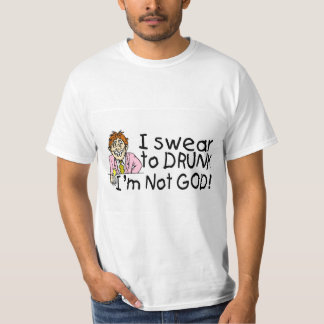 Ik zweer dat ik niet God ben Drink (Drink Man) T-shirt
