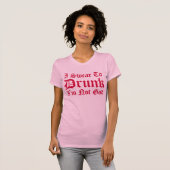 Ik zweer dat ik niet God ben DRINK. T-shirt (Voorkant volledig)