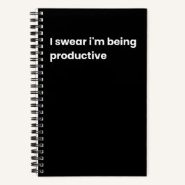 Ik zweer dat ik productief ben notitieboek