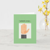 Ik zweer het plechtig kaart (Gele Bloem)