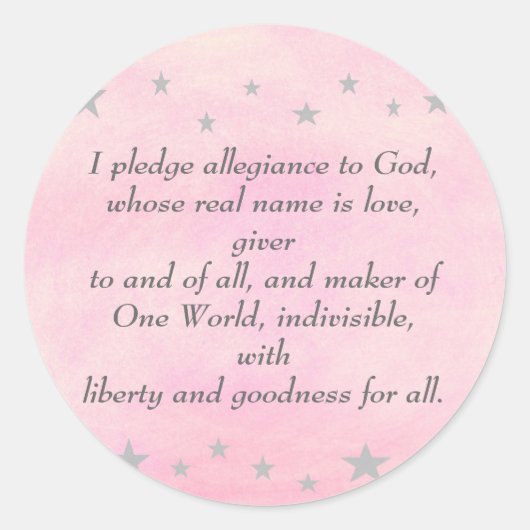 Ik zweer trouw aan God, stickers (Voorkant)