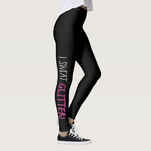 Ik zweet: "GLITTER!" Leggings (Rechts)
