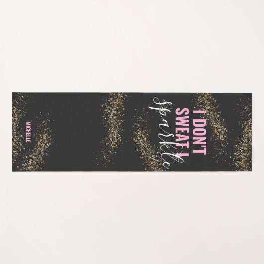 Ik zweet niet dat ik de gym-uitstraling bespaar yogamat (Voorkant (horizontaal))