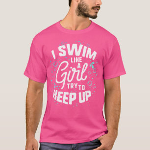 Ik zwem als een meisje probeer waterpolo Shirt bij