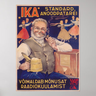 IKA Battery Ad Fine Art Poster