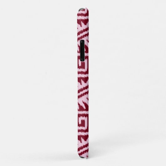Ikat Aztec Pattern - Burgundy and Pink Case-Mate iPhone Case (Achterkant/rechts)