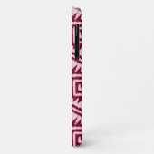 Ikat Aztec Pattern - Burgundy and Pink Case-Mate iPhone Case (Achterkant/links)