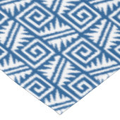 Ikat Aztec Pattern - Cobalt Blue and White Tafelkleed (Gekanteld)