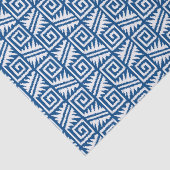 Ikat Aztec Pattern - Cobalt Blue and White Tissuepapier (Detail)