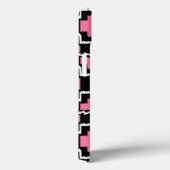 Ikat Aztec Pattern - Fuchsia Pink, Black en White Case-Mate iPhone Case (Achterkant / Rechts)