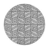 Ikat Aztec Pattern - Shades of Grey / Grey Snijplank (Voorkant)