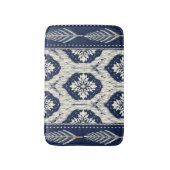 Ikat Bloemen Paisley Patroon Badmat (Voorkant Verticaal)