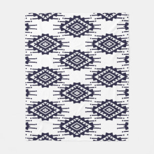 Ikat Boho Aztec Textiel Motief Fleece Deken