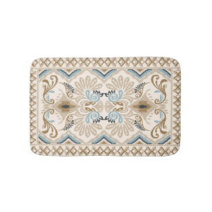 Ikat Chevron Paisley Badmat