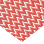 Ikat Chevron Stripes - Rust Oranje en wit Korte Tafelloper (Hoek)