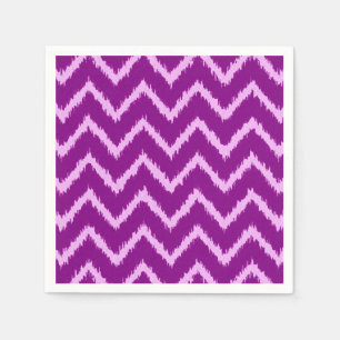 Ikat Chevrons - Amethyst paars en lichte orchidee Servet