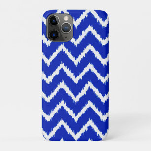 Ikat Chevrons - Kobaltblauw en wit iPhone 11 Pro Hoesje