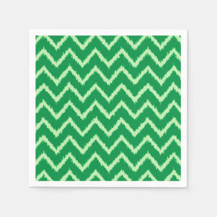 Ikat Chevrons - Pine en lichtgroen Servetten