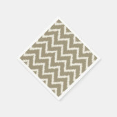 Ikat Chevrons - Taupe tan en beige Servetten (Hoek)