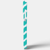 Ikat Chevrons - Turquoise en white Case-Mate iPhone Case (Achterkant / Links)