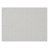 Ikat Chevrons - Zilver grijs en wit Tafelkleed (Voorkant (Horizontaal))