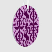 Ikat damas mauresque - violet et orchidée (devant)