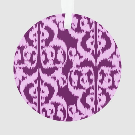Ikat damas mauresque - violet et orchidée (dos)
