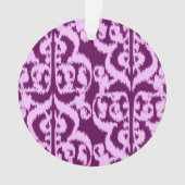 Ikat damas mauresque - violet et orchidée (devant)