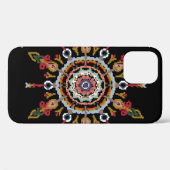 Ikat Damask Rode Groene Case-Mate iPhone Case (Achterkant (horizontaal))