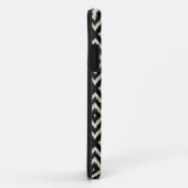 Ikat Diamond Pattern in Black and Cream Case-Mate iPhone Case (Achterkant/rechts)