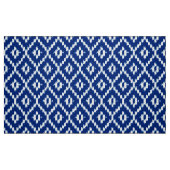 Ikat Diamond Pattern - Kobalt blauw en wit Stof (Fat Quarter)