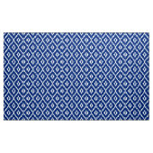 Ikat Diamond Pattern - Kobalt blauw en wit Stof (Yard (91,4 cm))
