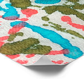 Ikat Etnische Abstracte Patroon. Shaman Pattern. P Poster (Hoek)