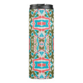 Ikat Etnische Abstracte Patroon. Shaman Pattern. P Thermosbeker (Achterkant)