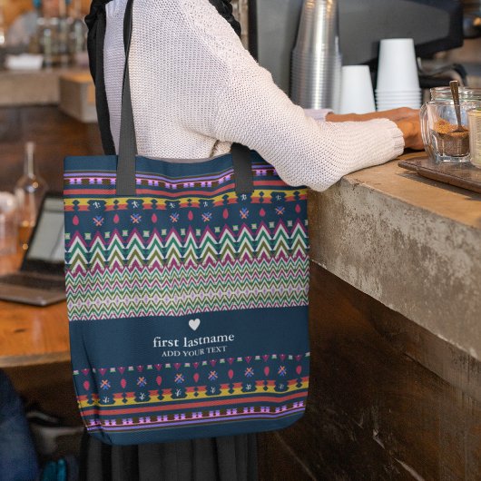 Ikat Geometric Folklore Ornament Background | Naam Draagtas