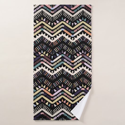 Ikat geometric folklore ornament. Tribal scandinav Badhanddoek (Badhanddoek)
