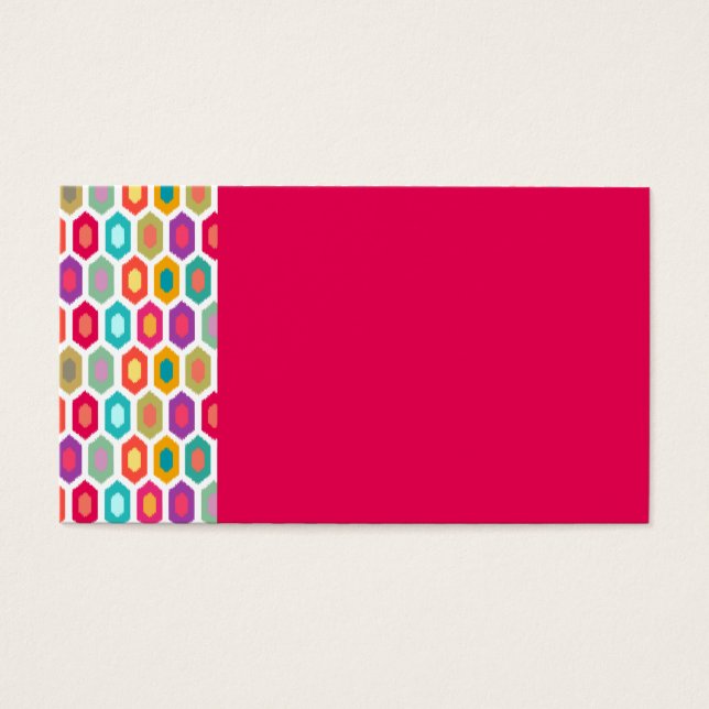 Ikat géométrique coloré (Devant)