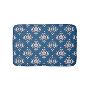 Ikat Geometrische Folklore Damask Ornament Badmat