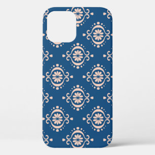 Ikat Geometrische Folklore Damask Ornament iPhone 12 Hoesje