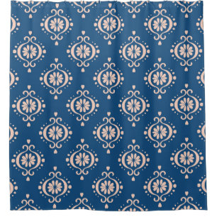 Ikat Geometrische Folklore Damask Ornament Douchegordijn
