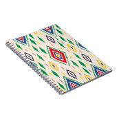 Ikat geometrische folklore ornament met diamanten. notitieboek (Rechterzijde)