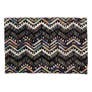 Ikat geometrische folklore, tribal Aztec patroon. Kussensloop