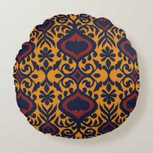 Ikat geometrische folklore-versiering. Oriental da Rond Kussen
