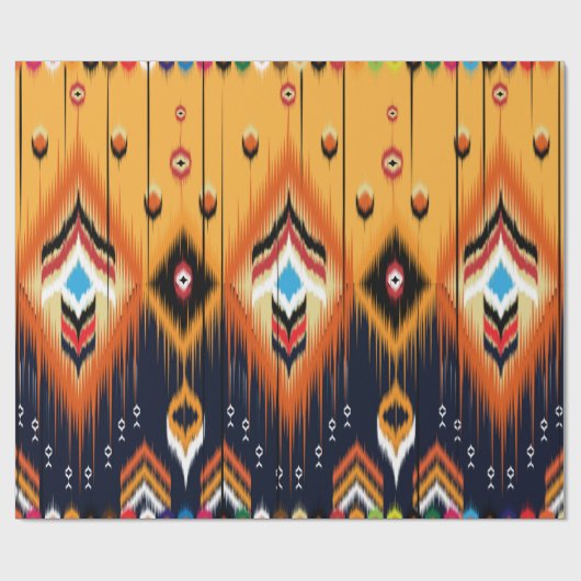 Ikat geometrische folklore-versiering. Tribale etn Cadeaupapier (Vlak)