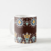 Ikat Inspiratie: Oosterse Elegantie Koffiemok (Voorkant links)