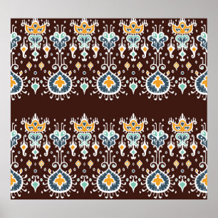 Ikat Inspiratie: Oosterse Elegantie Poster