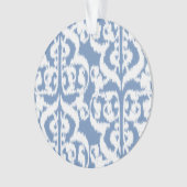 Ikat Moorish Damask - bleu ciel et blanc (devant)