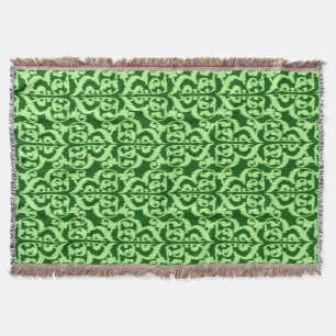 Ikat Moorish Damask - groen voor dennenhout en ner Deken