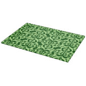 Ikat Moorish Damask - groen voor dennenhout en ner Snijplank (Hoek)